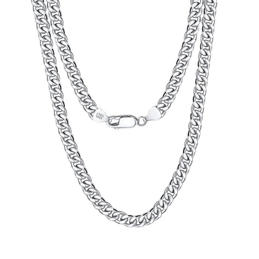925 Sterling Silver Cuban Chain 3.6mm 5.0mm 7.0mm