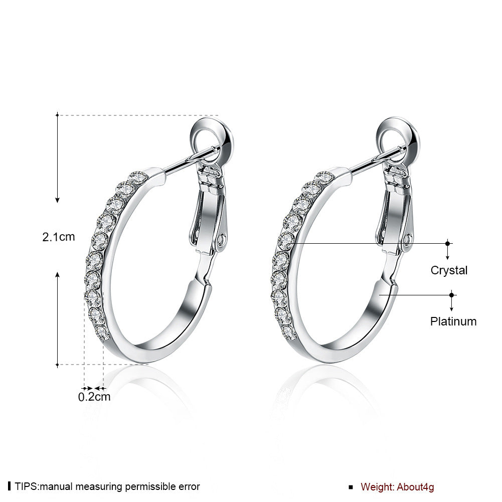 Brass With Plated Fashion Jewelry Earrings
