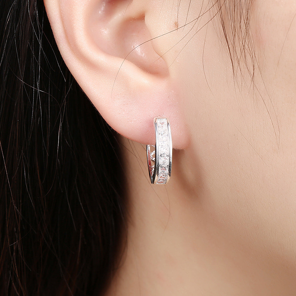 Brass With Plated Fashion Jewelry Earrings