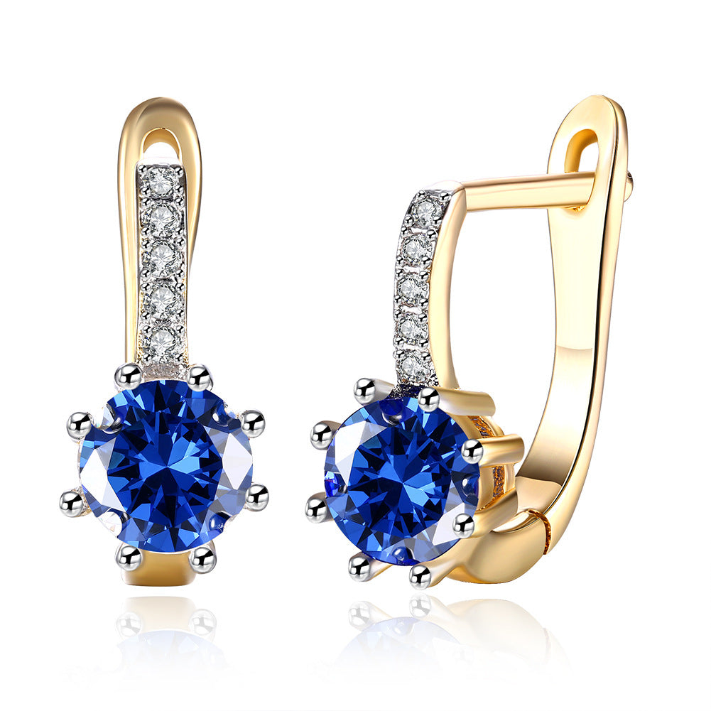 Brass With Plated Fashion Jewelry Earrings