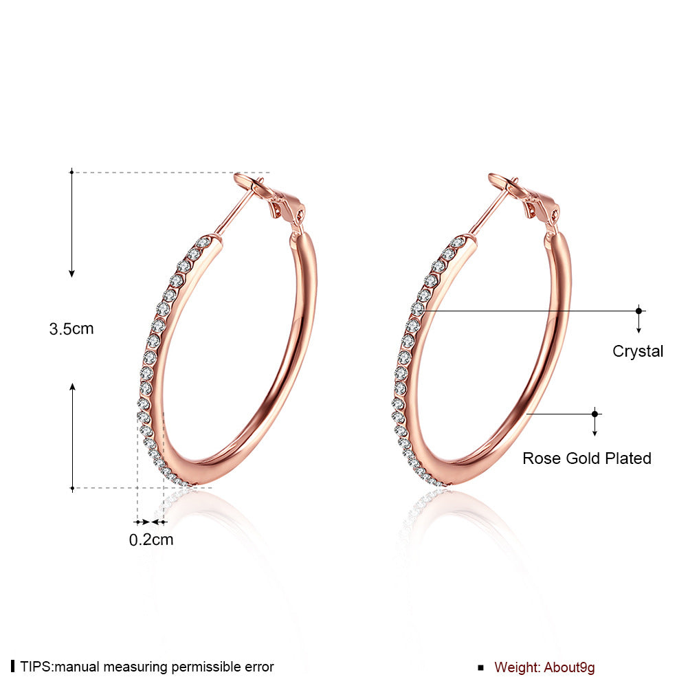 Brass With Plated Fashion Jewelry Earrings