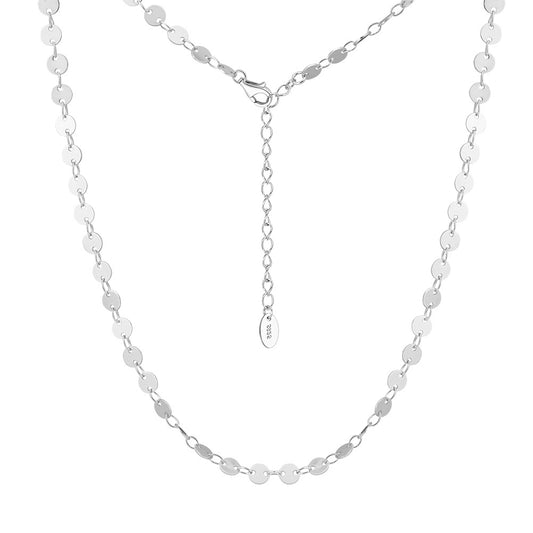 925 Sterling Silver Flat Mirror Chain
