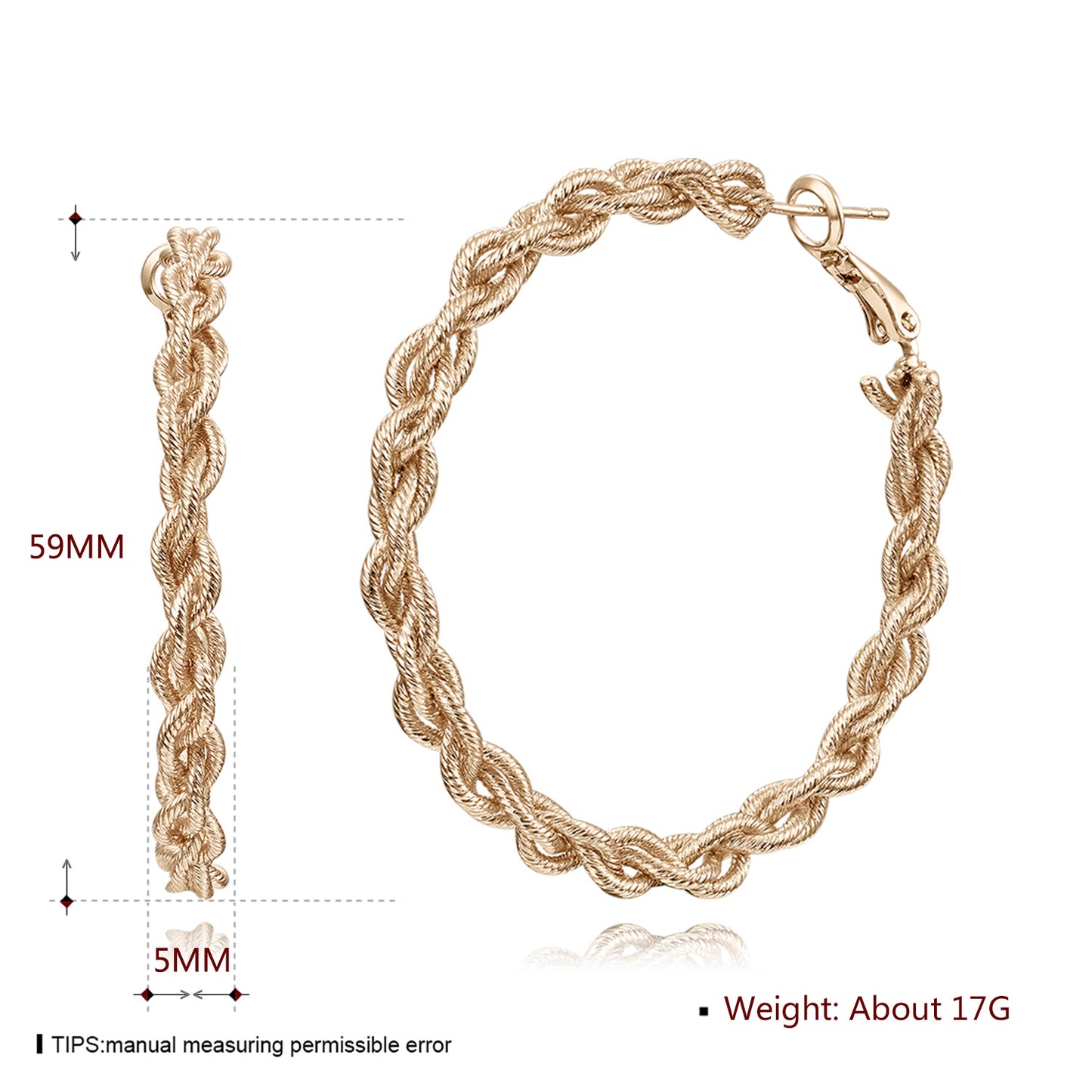 Brass With Plated Fashion Jewelry Earrings