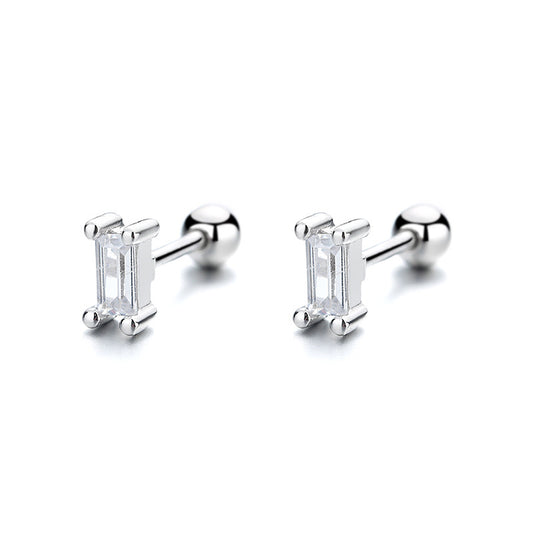 925 Sterling Silver Screwed Earrings