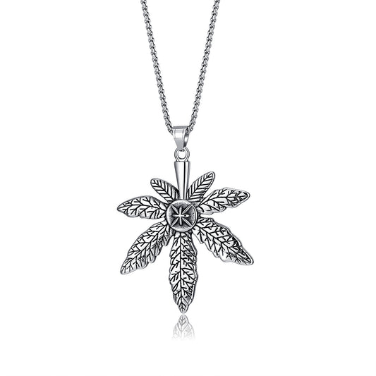 Stainless Steel Jewelry Leaf Fashion Necklace Chain