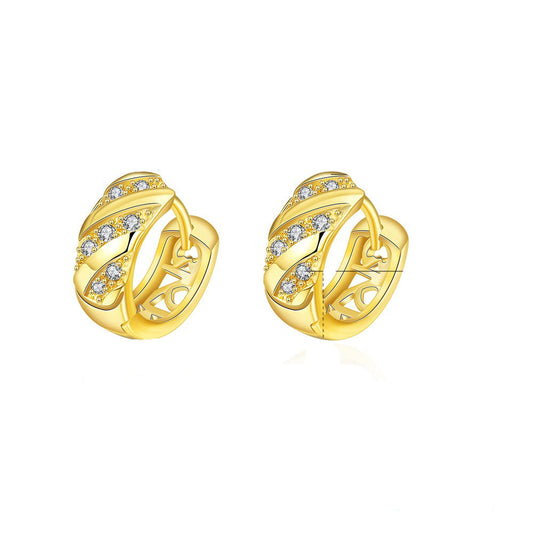 Brass With Plated Fashion Jewelry Earrings