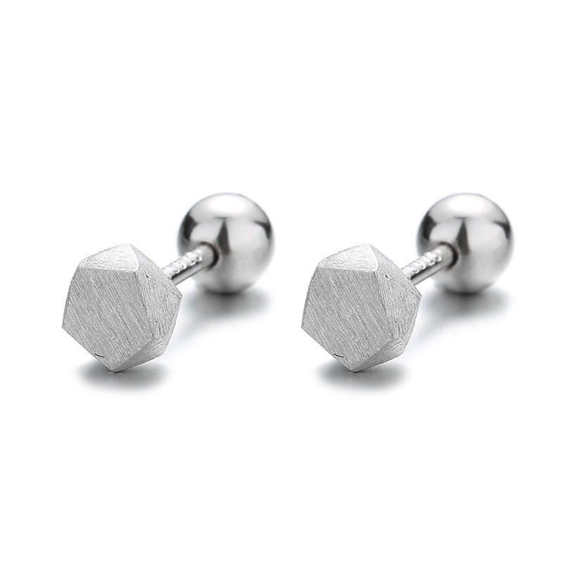 925 Sterling Silver Screwed Earrings
