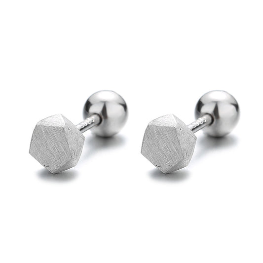 925 Sterling Silver Screwed Earrings