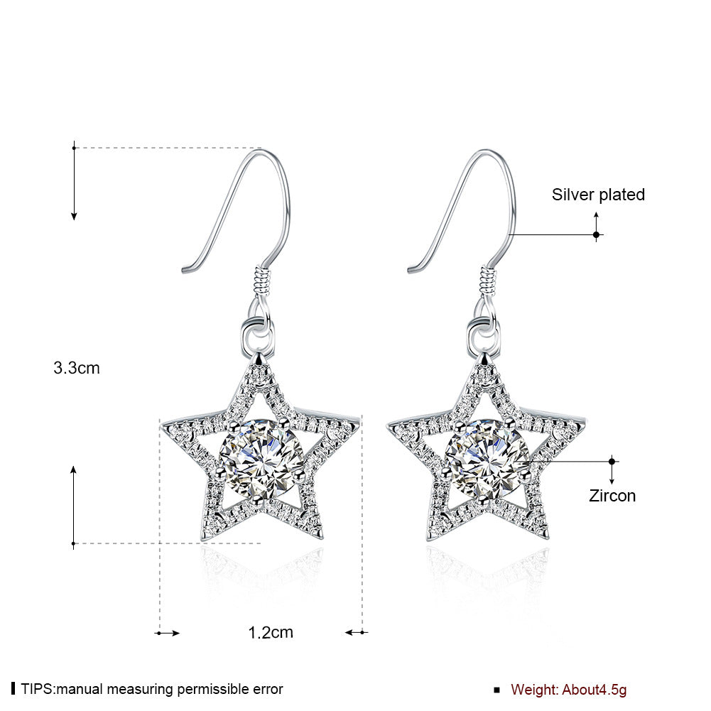Brass With Plated Fashion Jewelry Earrings