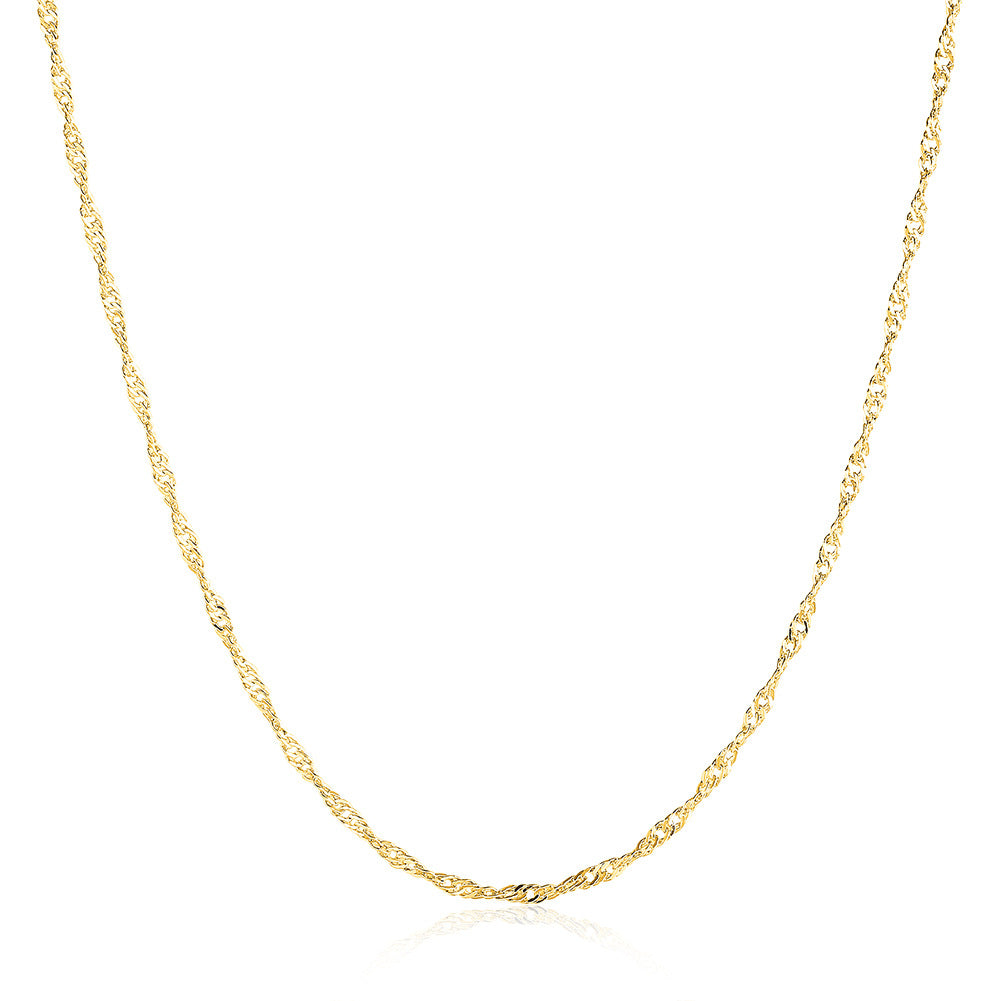 Brass With Plated Fashion Jewelry Necklace