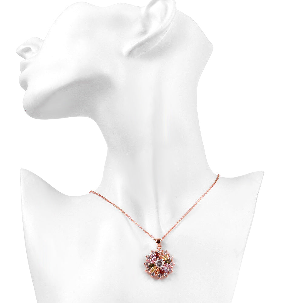 Brass With Plated Fashion Jewelry Necklace