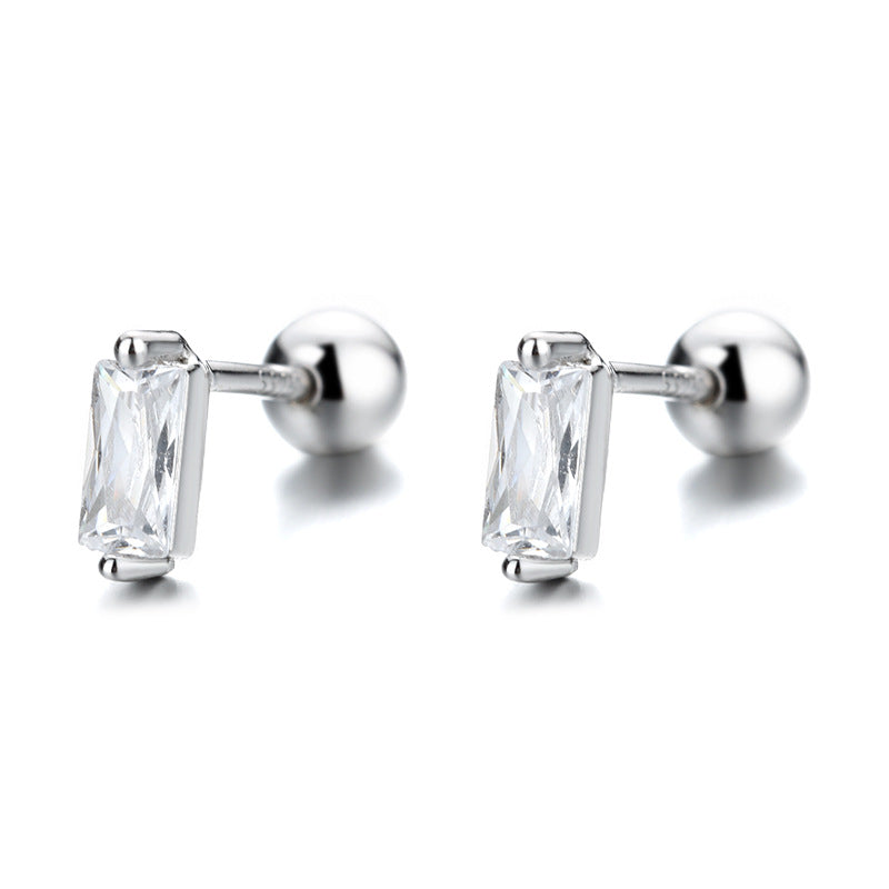 925 Sterling Silver Screwed Earrings