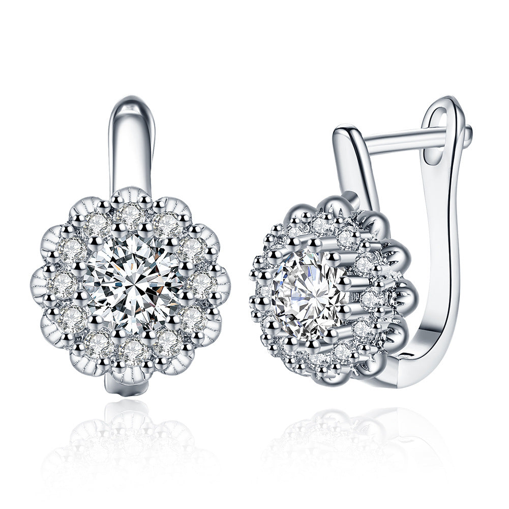 Brass With Plated Fashion Jewelry Earrings