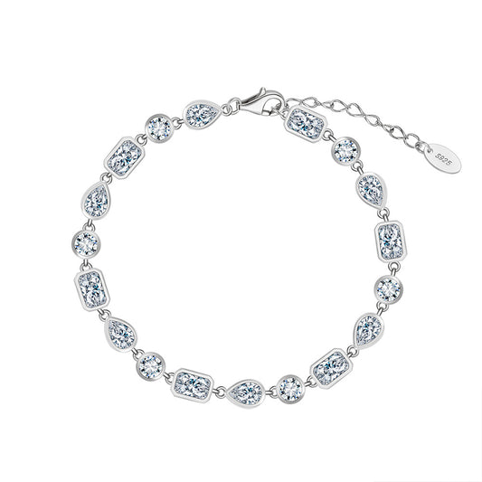 925 Sterling Silver 4mm Tennis Bracelet Extension Chain