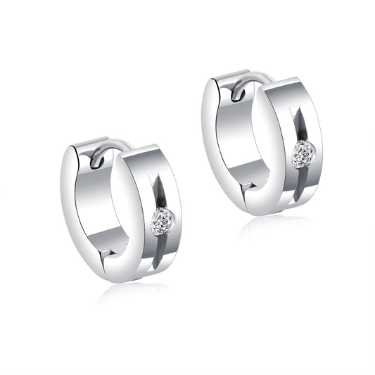 Stainless Steel Jewelry Hoop Fashion Earrings