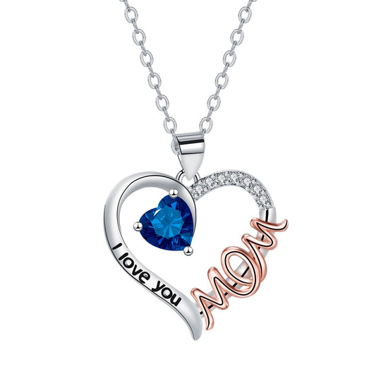 Copper With Silver/Rosegold Plated Heart Pendant Necklace