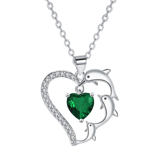 Copper With Silver Plated Heart Pendant Necklace