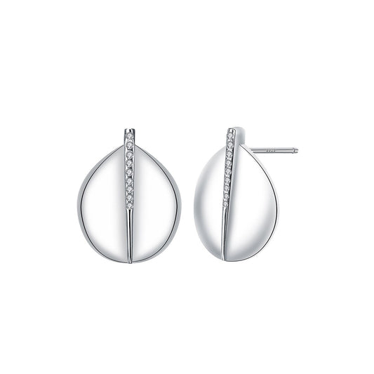 Copper With Silver Plated Fashion Jewelry Earrings