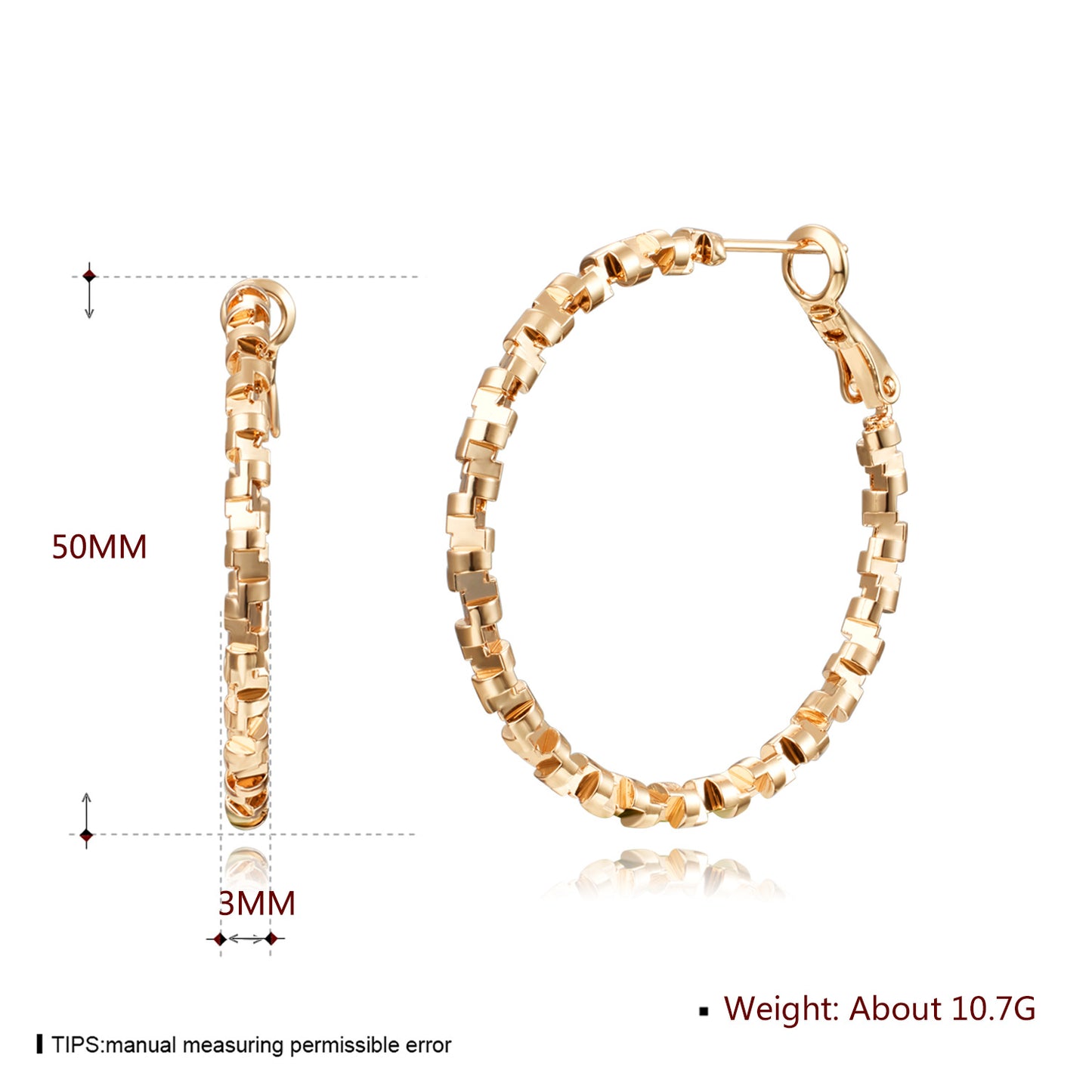 Brass With Plated Fashion Jewelry Earrings