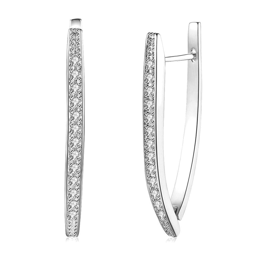 Brass With Plated Fashion Jewelry Earrings