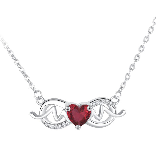 Copper With Silver Plated Infinity Necklace for Women
