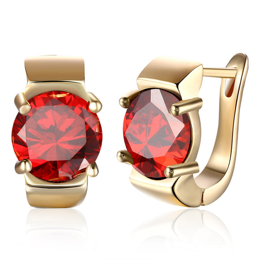 Brass With Plated Fashion Jewelry Earrings