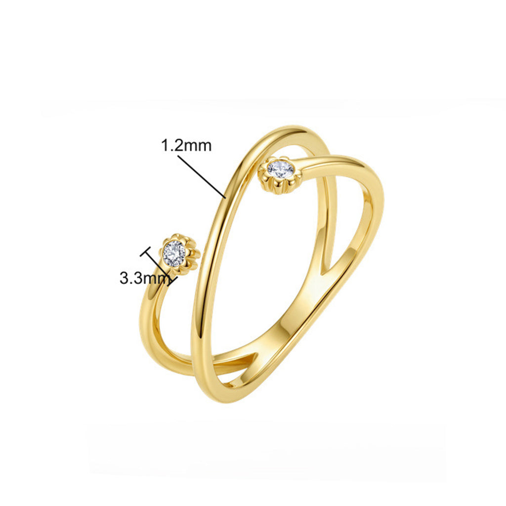 Anillo de moda único de acero inoxidable