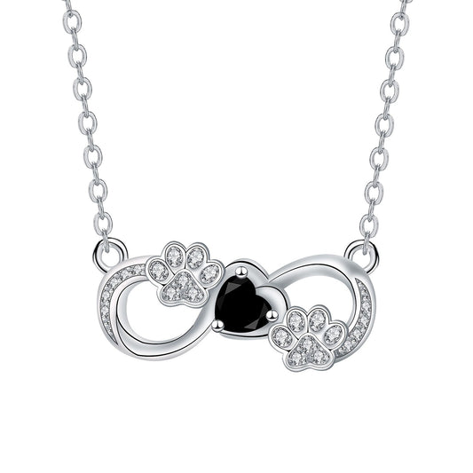 Copper With Silver Plated Infinity Pendant Necklace