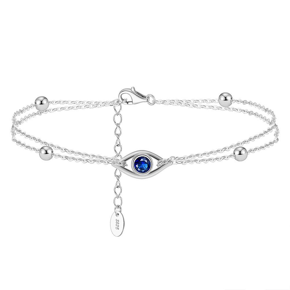 925 Sterling Silver Evil Eye Bracelet