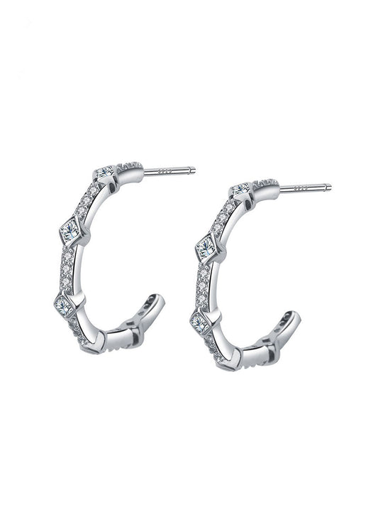 Half Hoop Earrings, Fashionable Earrings for Women, Trendy All-match & Exquisite Jewelry for Birthday Gift