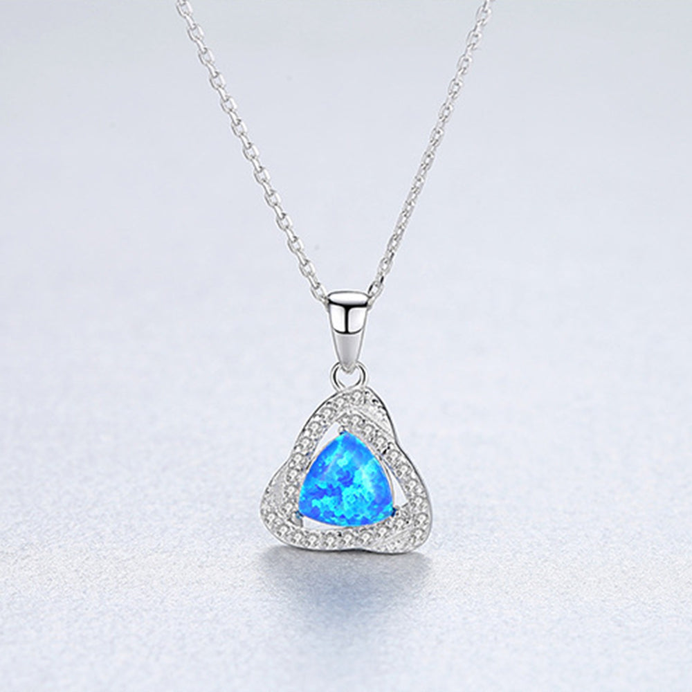 925 Sterling Silver Heart Necklace Fashion Jewelry Gift for Women Girls