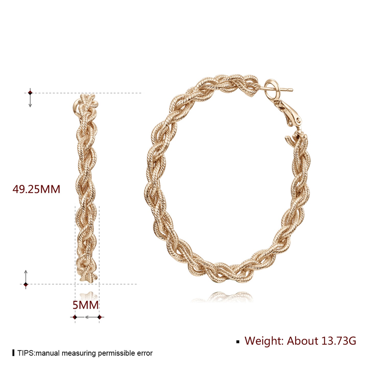 Brass With Plated Fashion Jewelry Earrings