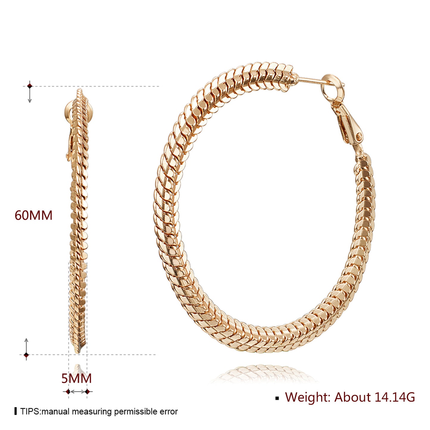 Brass With Plated Fashion Jewelry Earrings