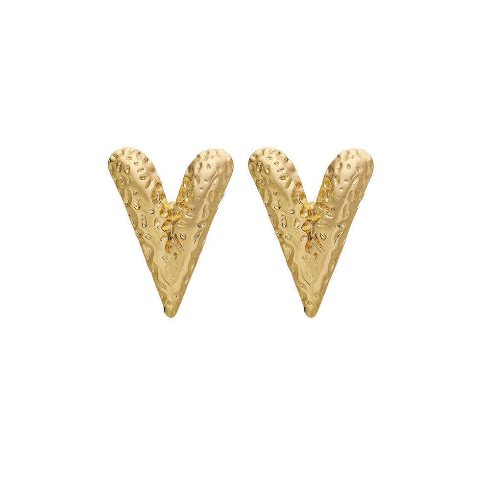 Stainless Steel Heart Fashion Earrings