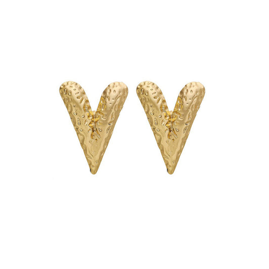 Stainless Steel Heart Fashion Earrings