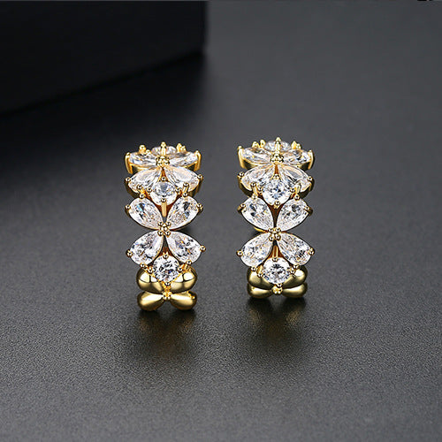 Copper With Plated Fashion Jewelry Earrings