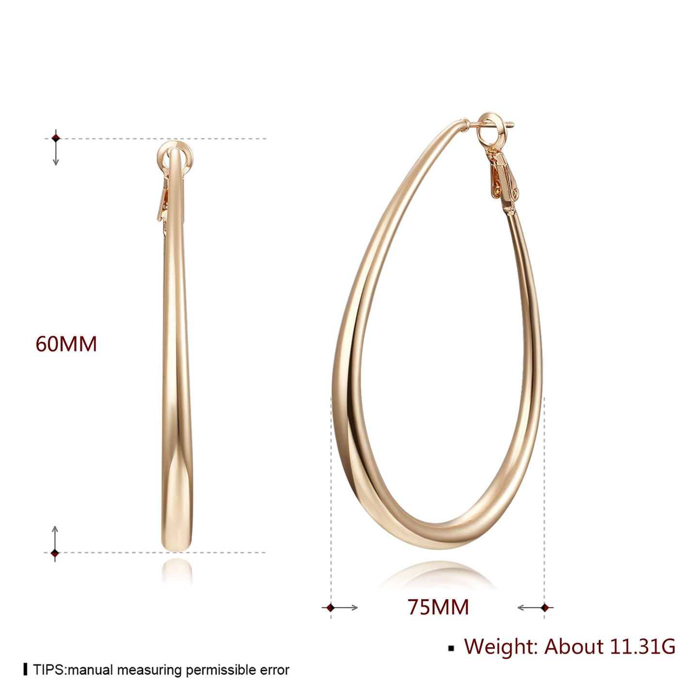 Brass With Plated Fashion Jewelry Earrings
