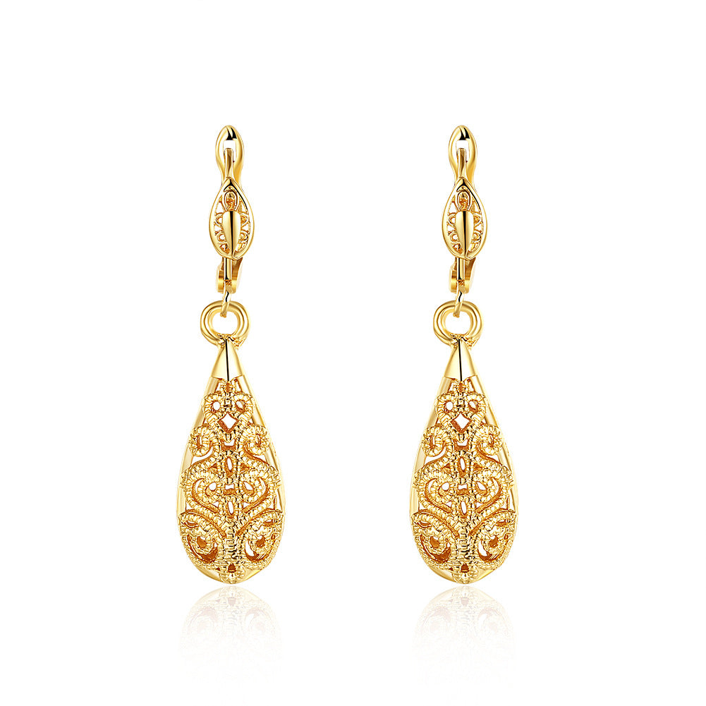 Brass With Plated Fashion Jewelry Earrings