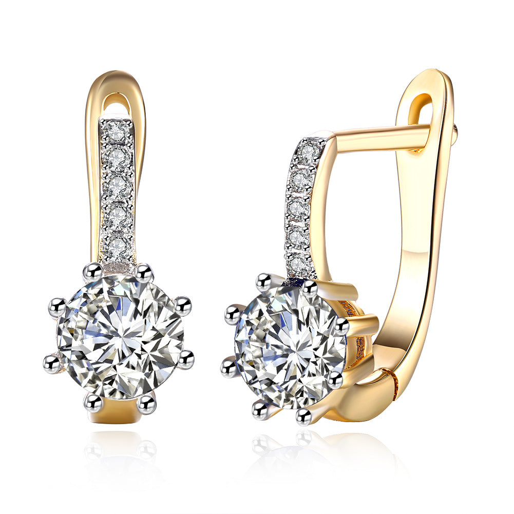Brass With Plated Fashion Jewelry Earrings