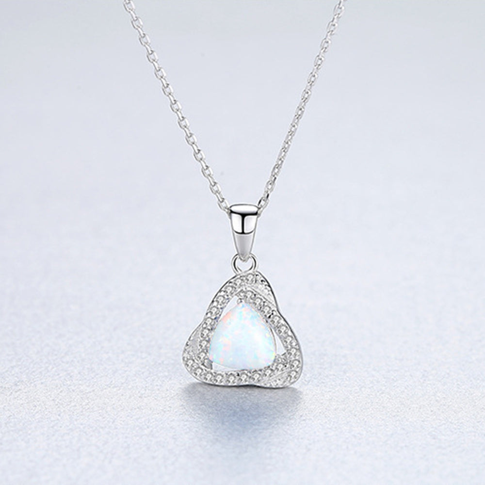 925 Sterling Silver Heart Necklace Fashion Jewelry Gift for Women Girls