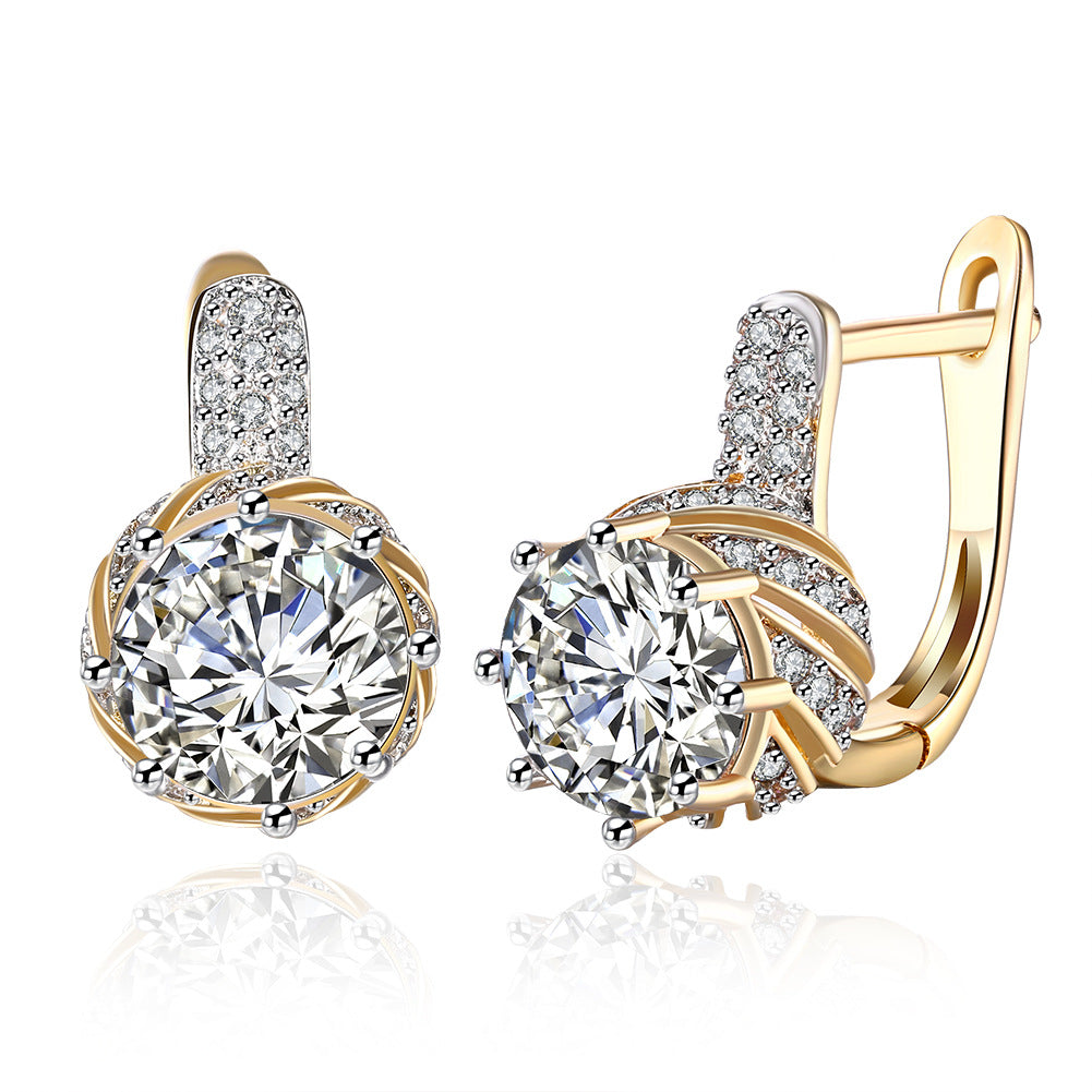 Brass With Plated Fashion Jewelry Earrings