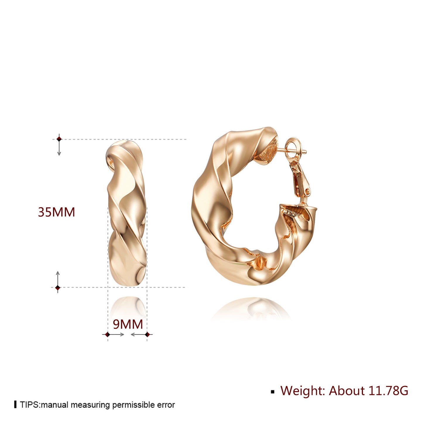 Brass With Plated Fashion Jewelry Earrings