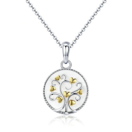 925 Sterling Silver Tree of Life Fashion Necklace