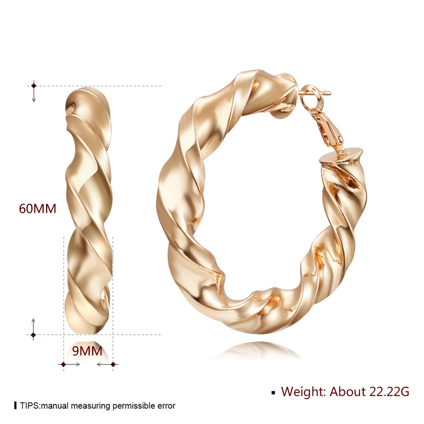 Brass With Plated Fashion Jewelry Earrings