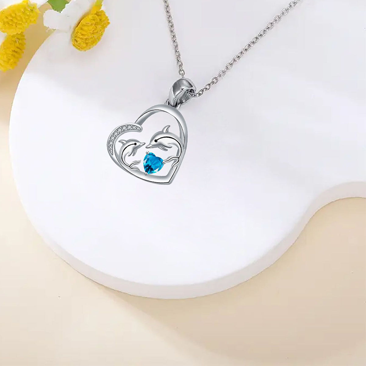 Copper With Silver Plated Heart Pendant Necklace