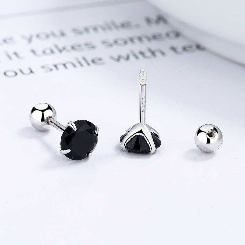 925 Sterling Silver Screwed Earrings