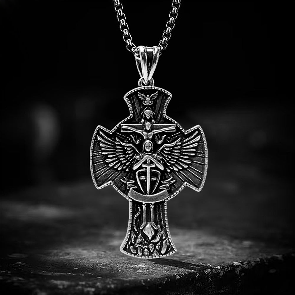 Archangel Saint Michael Pendant Necklace, Men Women's Fashion Jewelry, Perfect for Parties & Gifts, Elegant Accessory for Everyday Wear