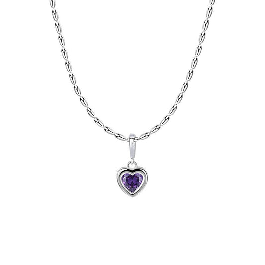 925 Sterling Silver Heart Pendant Necklace