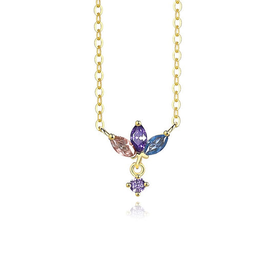 925 Sterling Silver Zircon Pendant Necklace