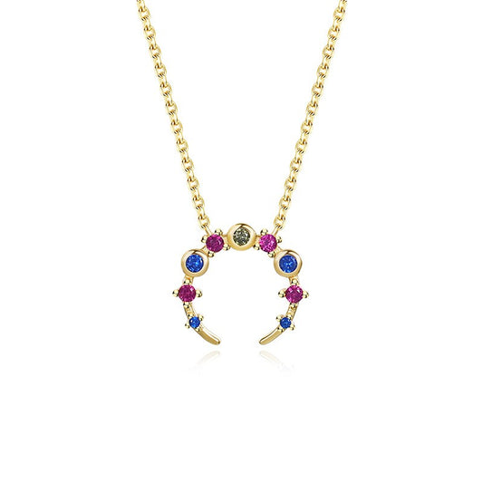 925 Sterling Silver Zircon Pendant Necklace